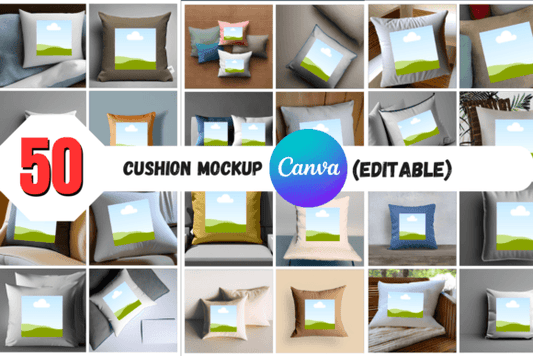 50 Cushion Mockup