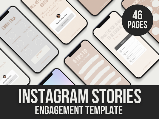 instagram stories engagement template