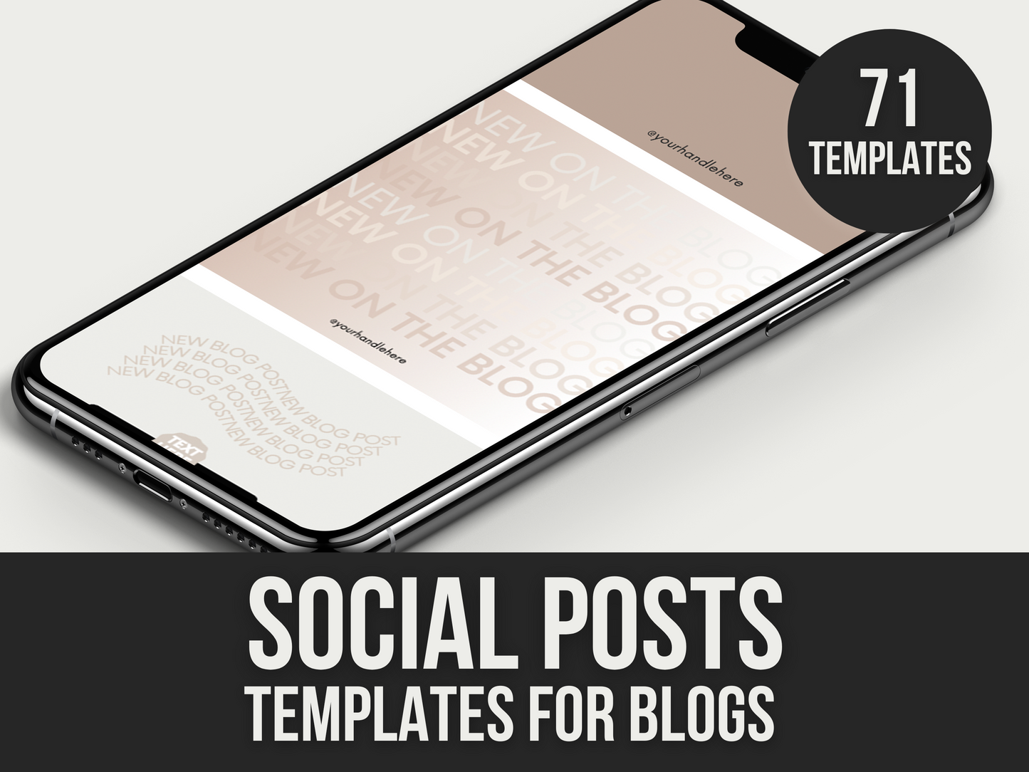 social posts templates for blogs