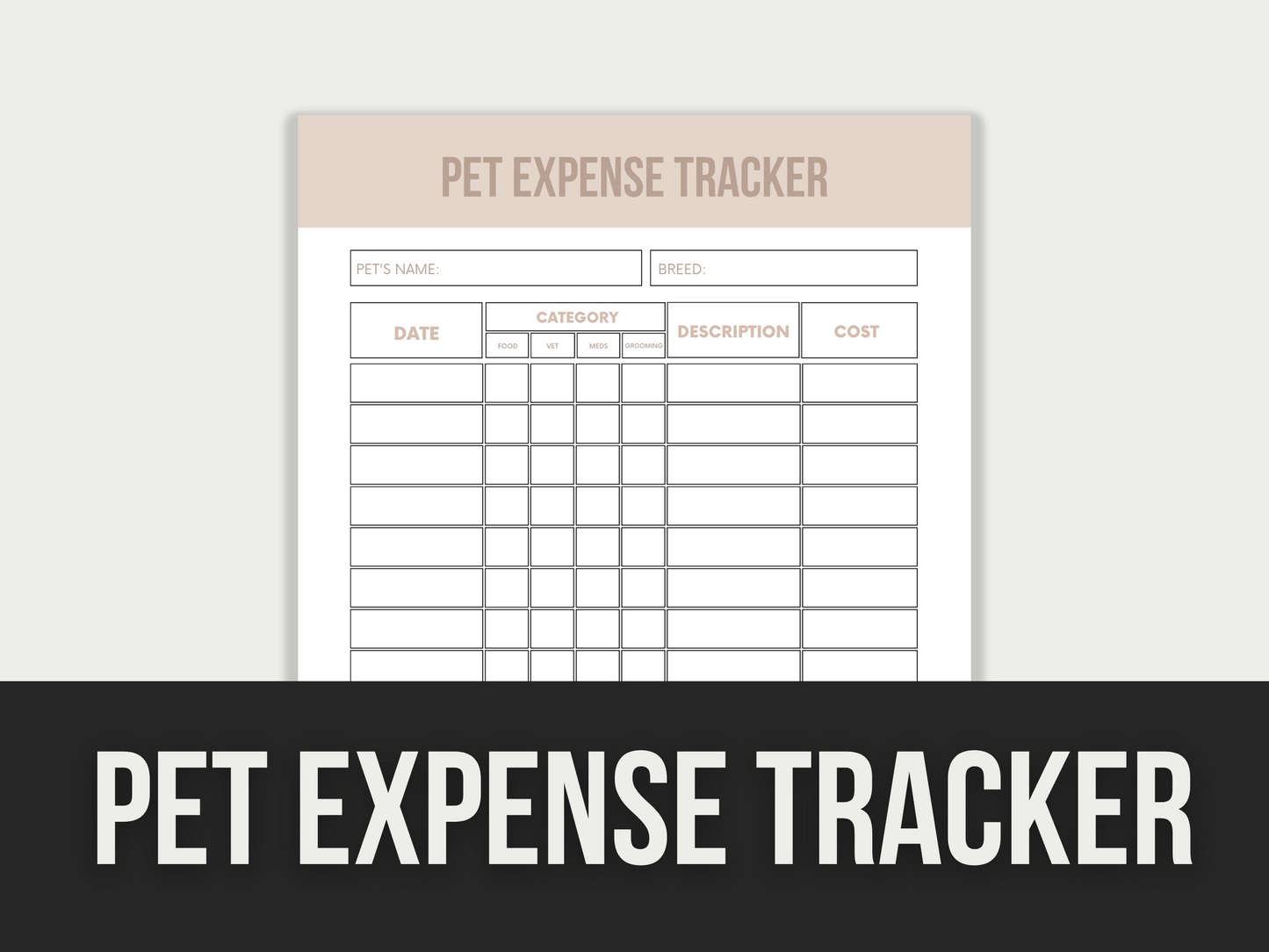 pet expense tracker