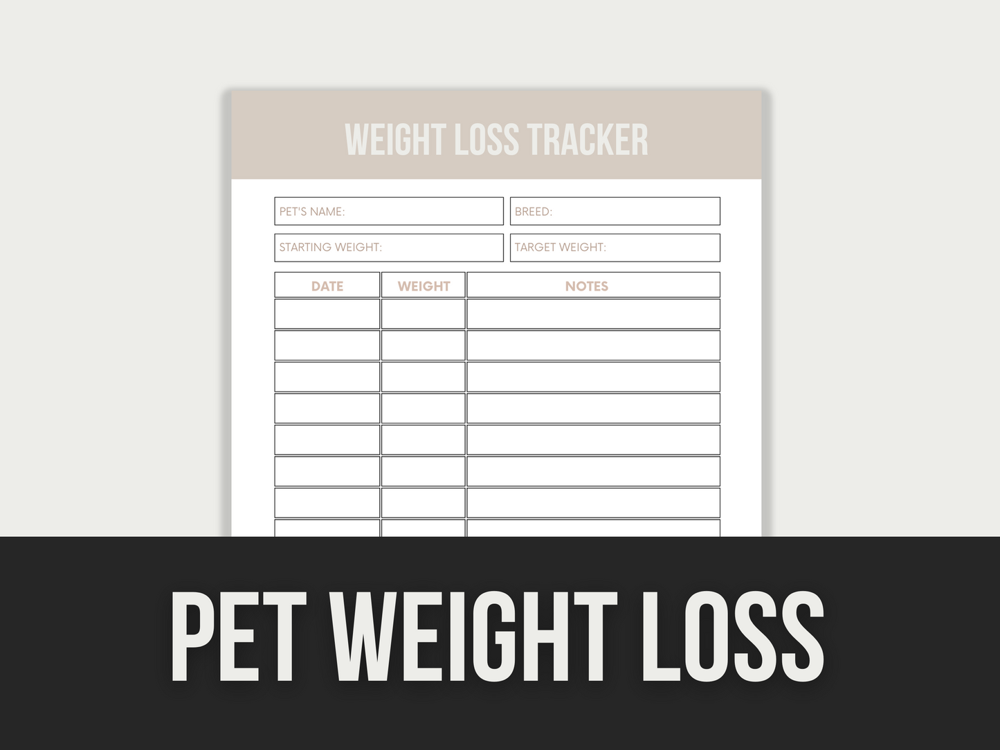 pet weight loss