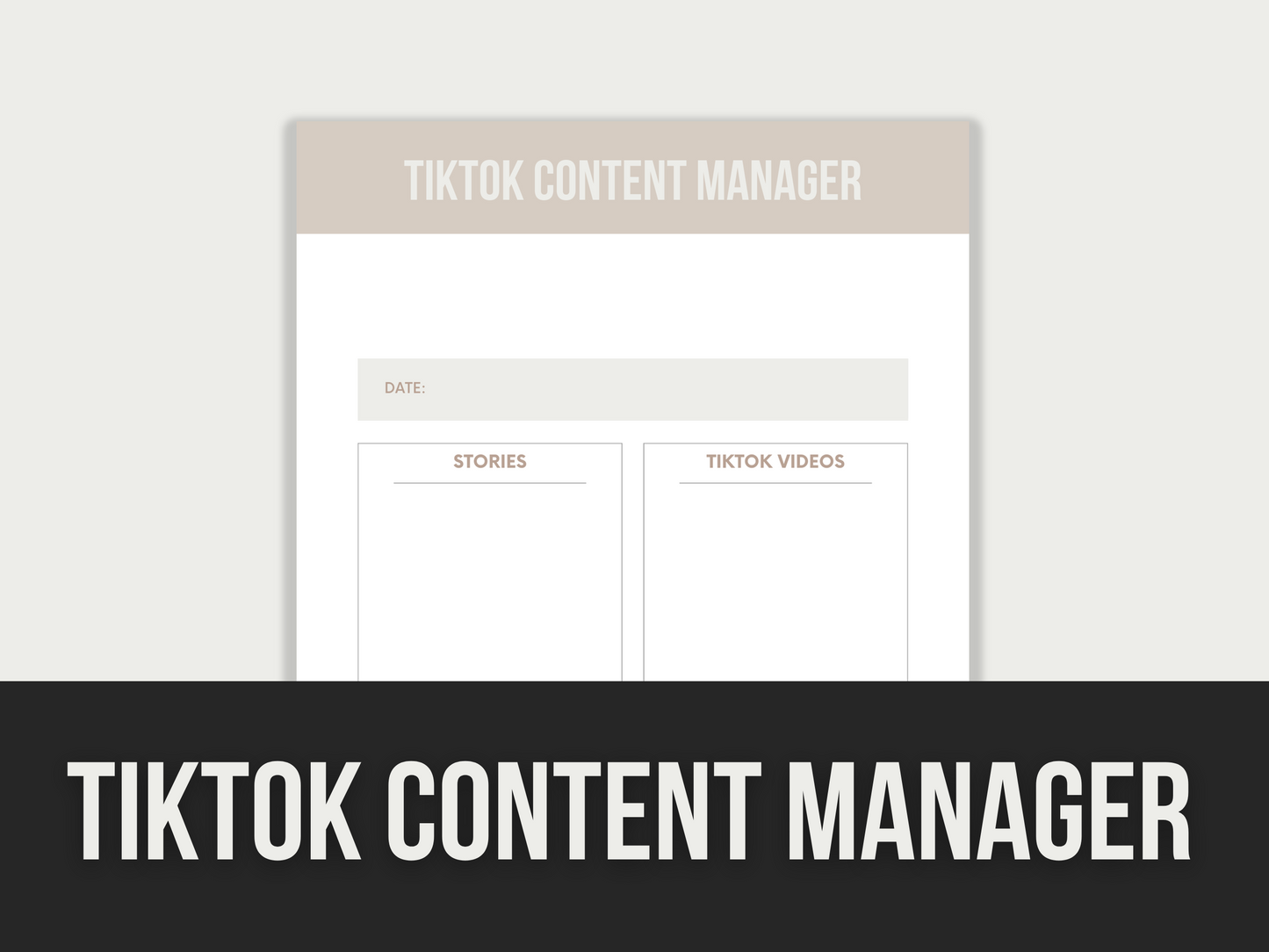 tiktok content manager