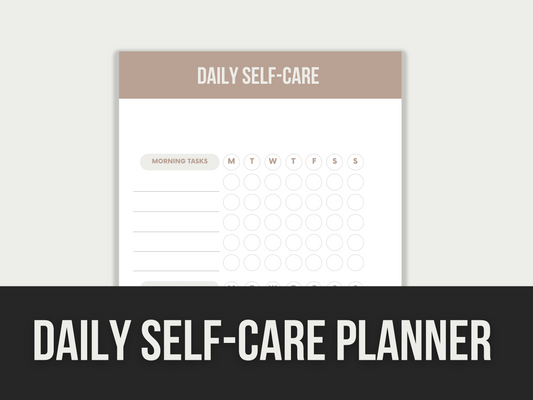 daily self care planner