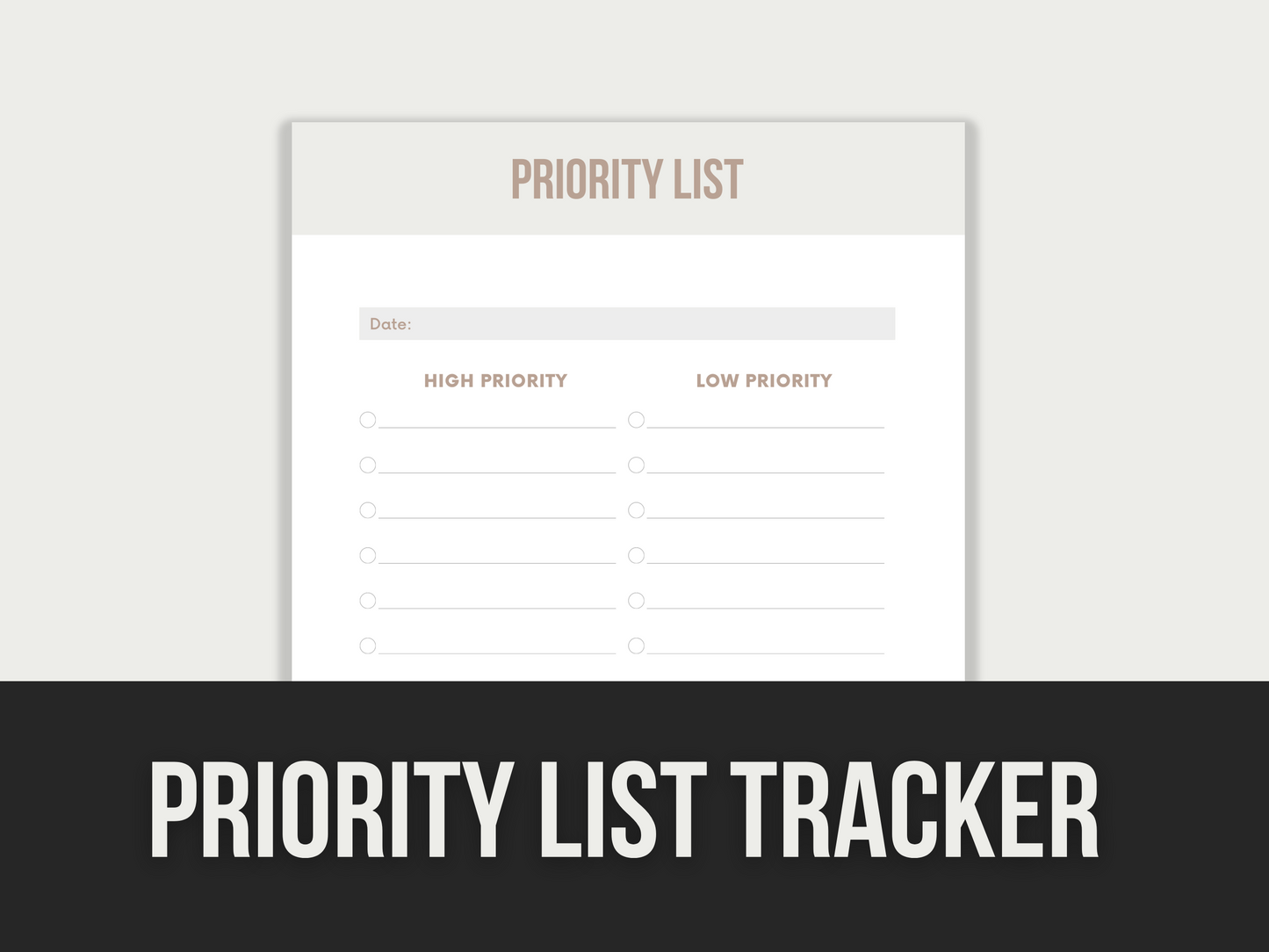 priority list tracker