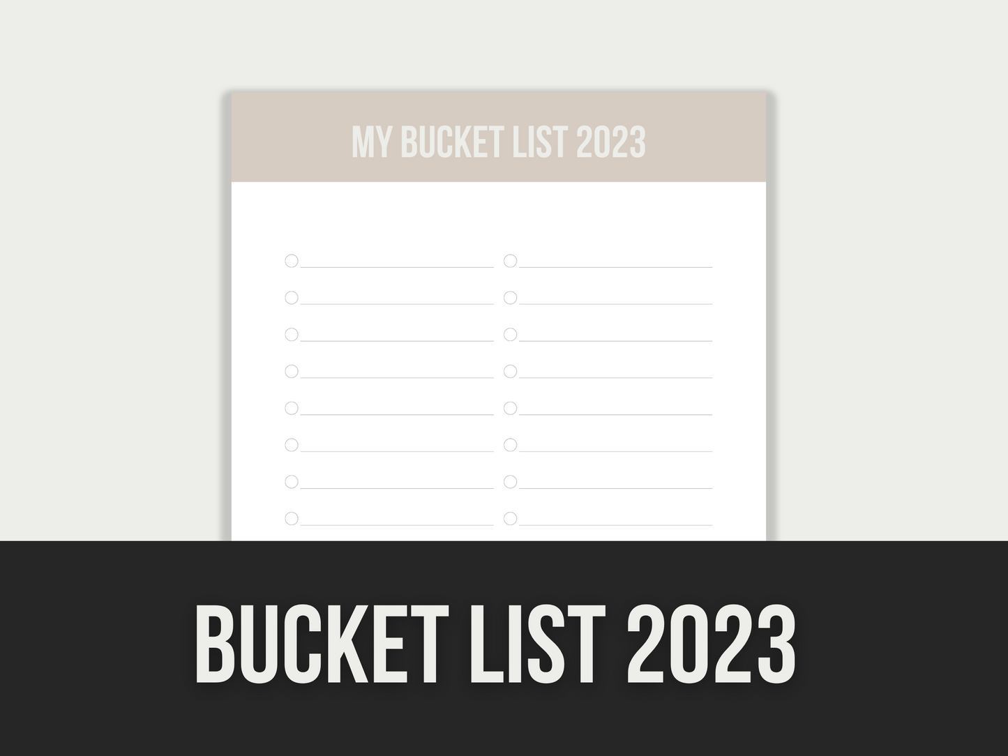 bucket list 2023