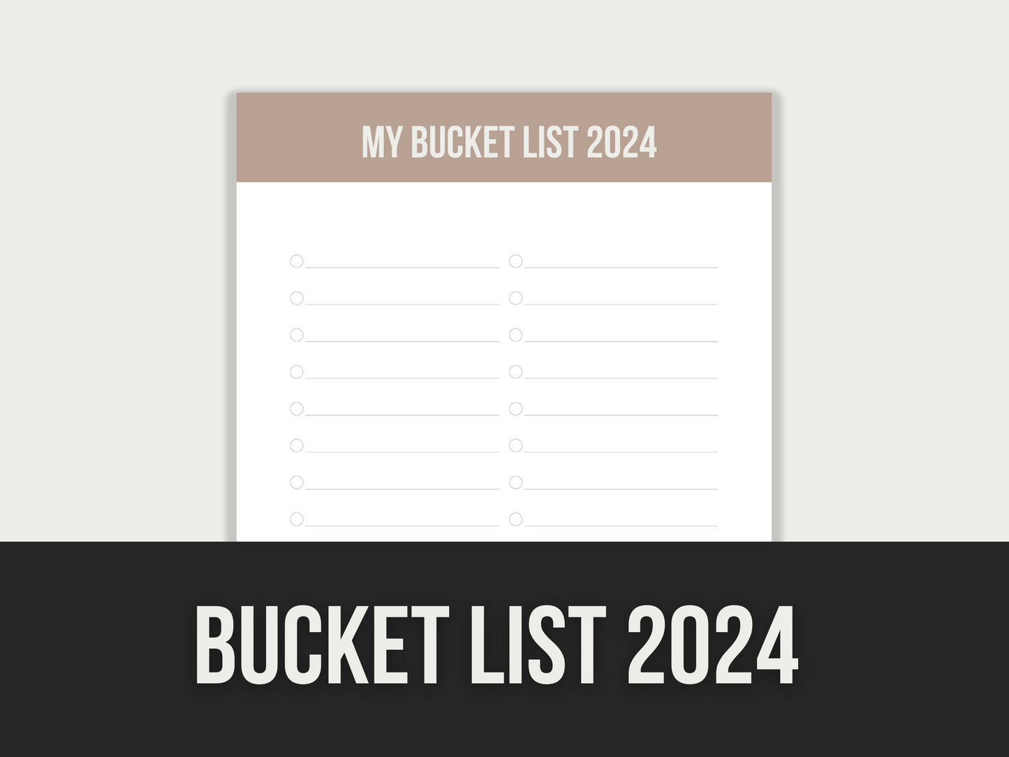 bucket list 2024