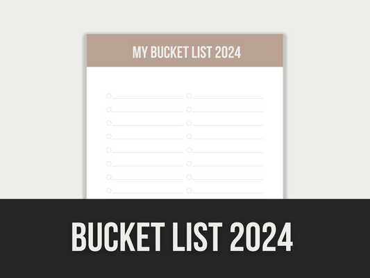 bucket list 2024