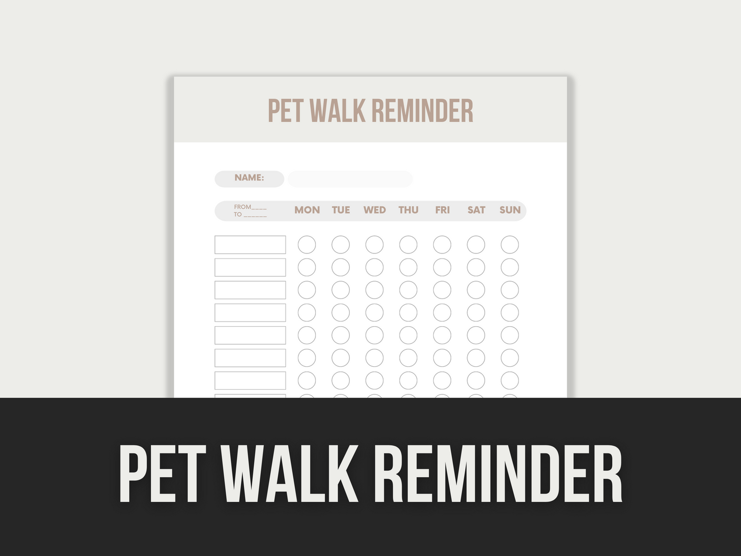 pet walk reminder