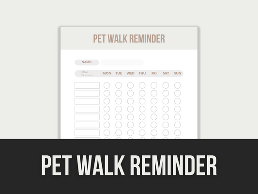 pet walk reminder