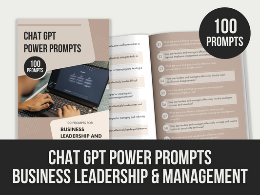 chatgpt power prompts business leadership