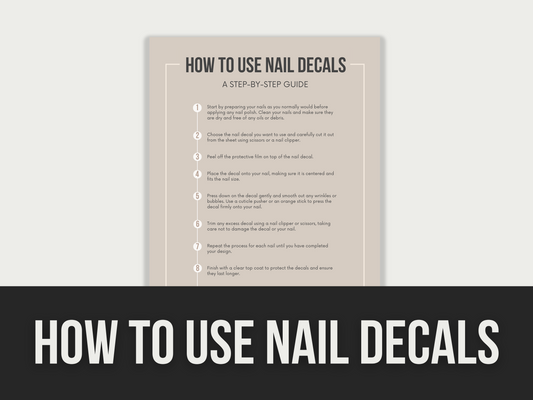 how to use nail decals