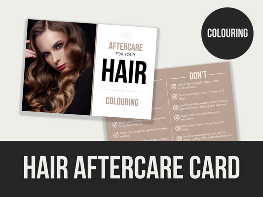 hair aftercare card