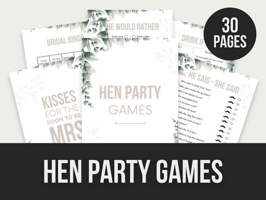 hen party games