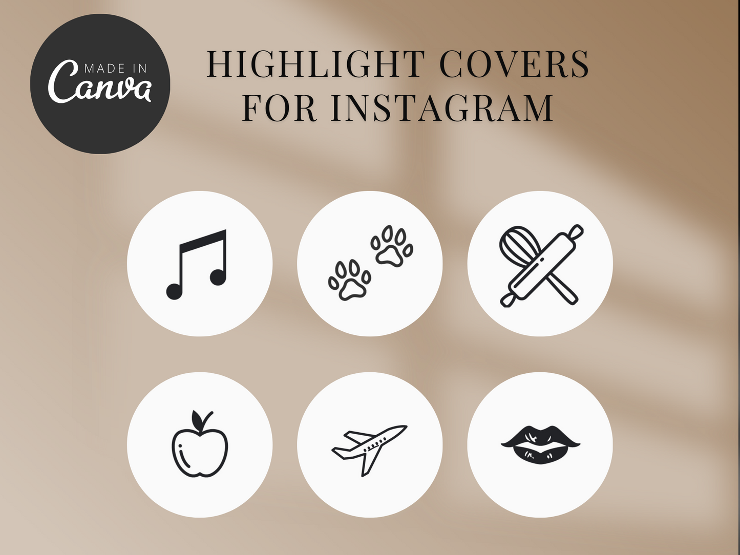 Instagram Highlight Cover Canva Template