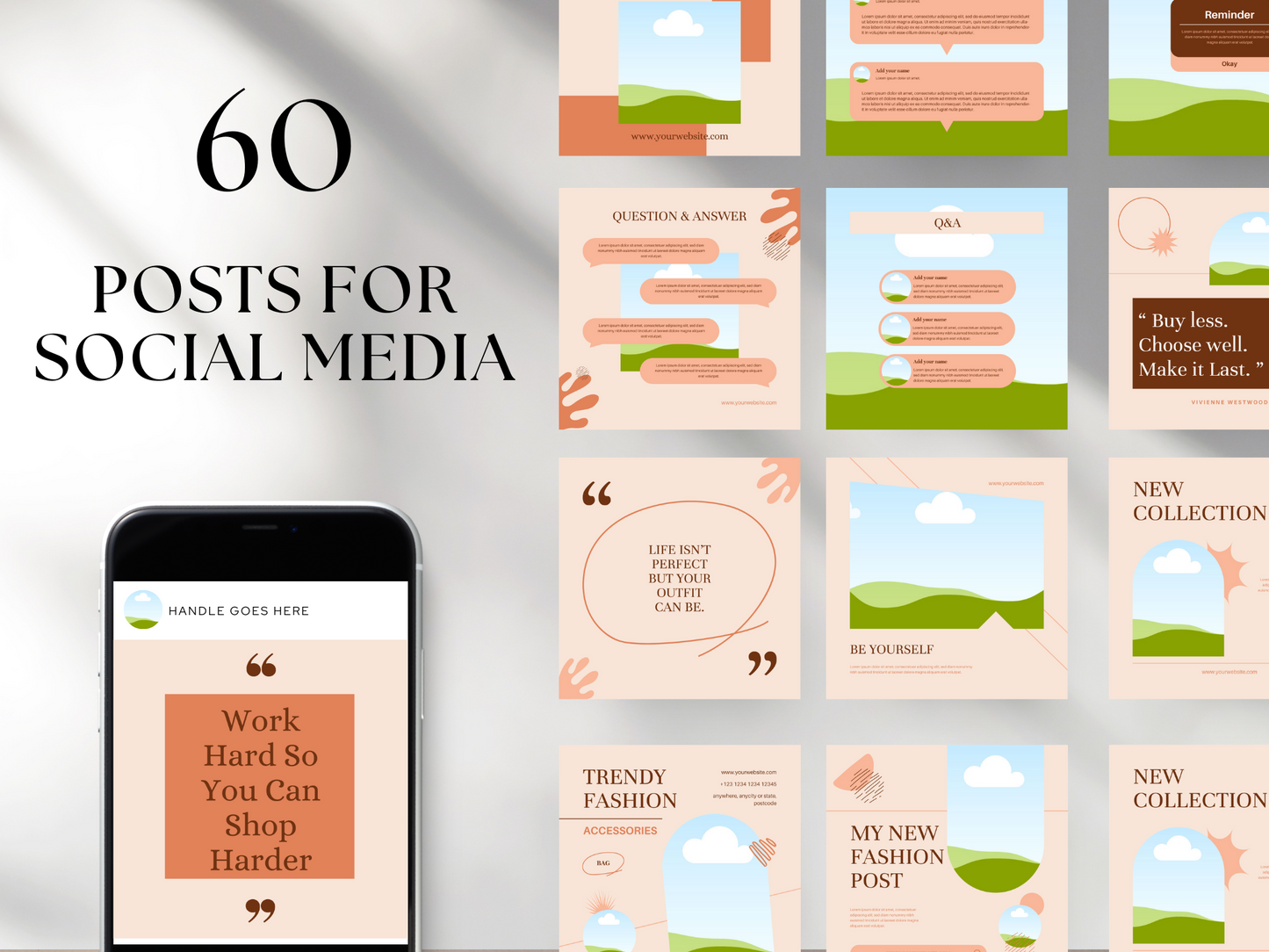 60 Lovely Fashion Social Media Templates