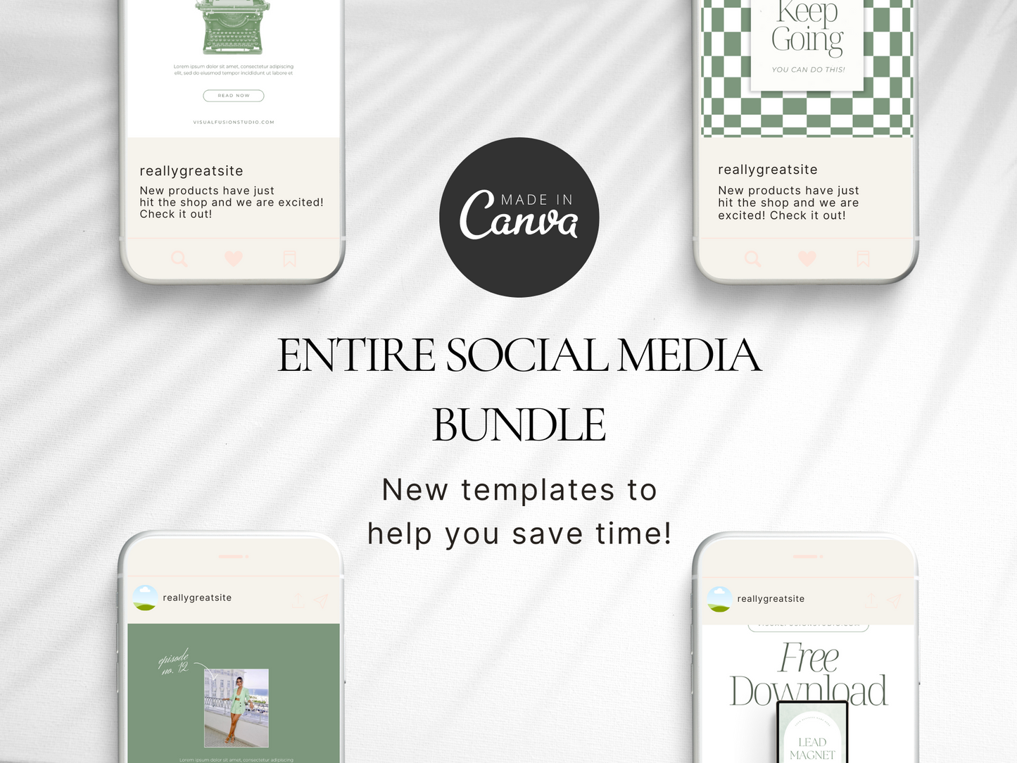 Social Media Bundle Canva Template