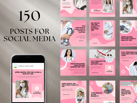 Healthcare Social Media Template Bundle