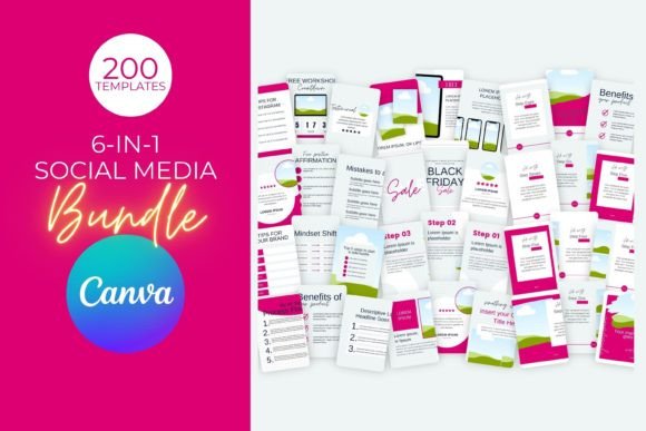 Editable Canva Bundle Social Media Pack