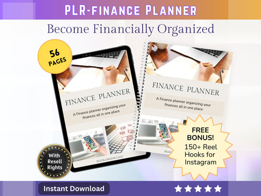 PLR | Ultimate Financial Planner | GoodNotes Planner | Budget Planner | Expenditure Trackers