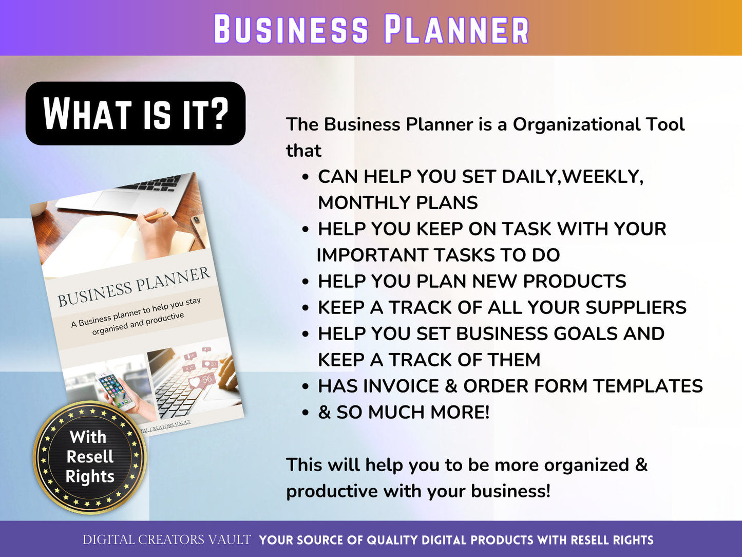 Business Planner | GoodNotes Planner | Product Planner | Business Goal Tracker | New Product Planner