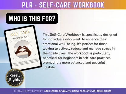 Digital Workbook Guide for Stress Relief Guide | Self-Care anxiety Workbook mental health mindfulness | for wellness and self care guide