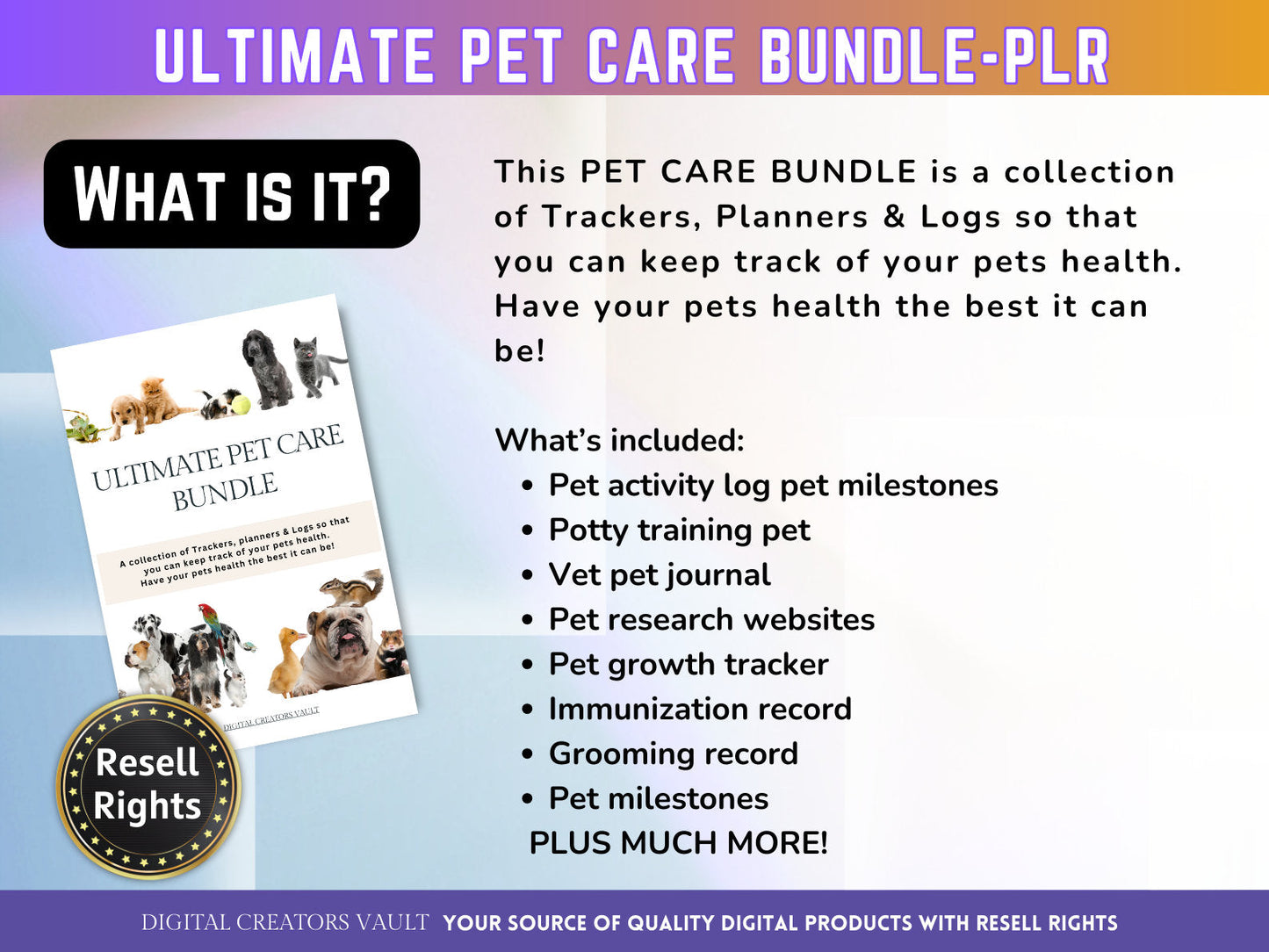 Pet Wellness Journal - Personalized Dog & Cat Care Planner, Health and Vaccination Tracker, Animal Exercise Diary