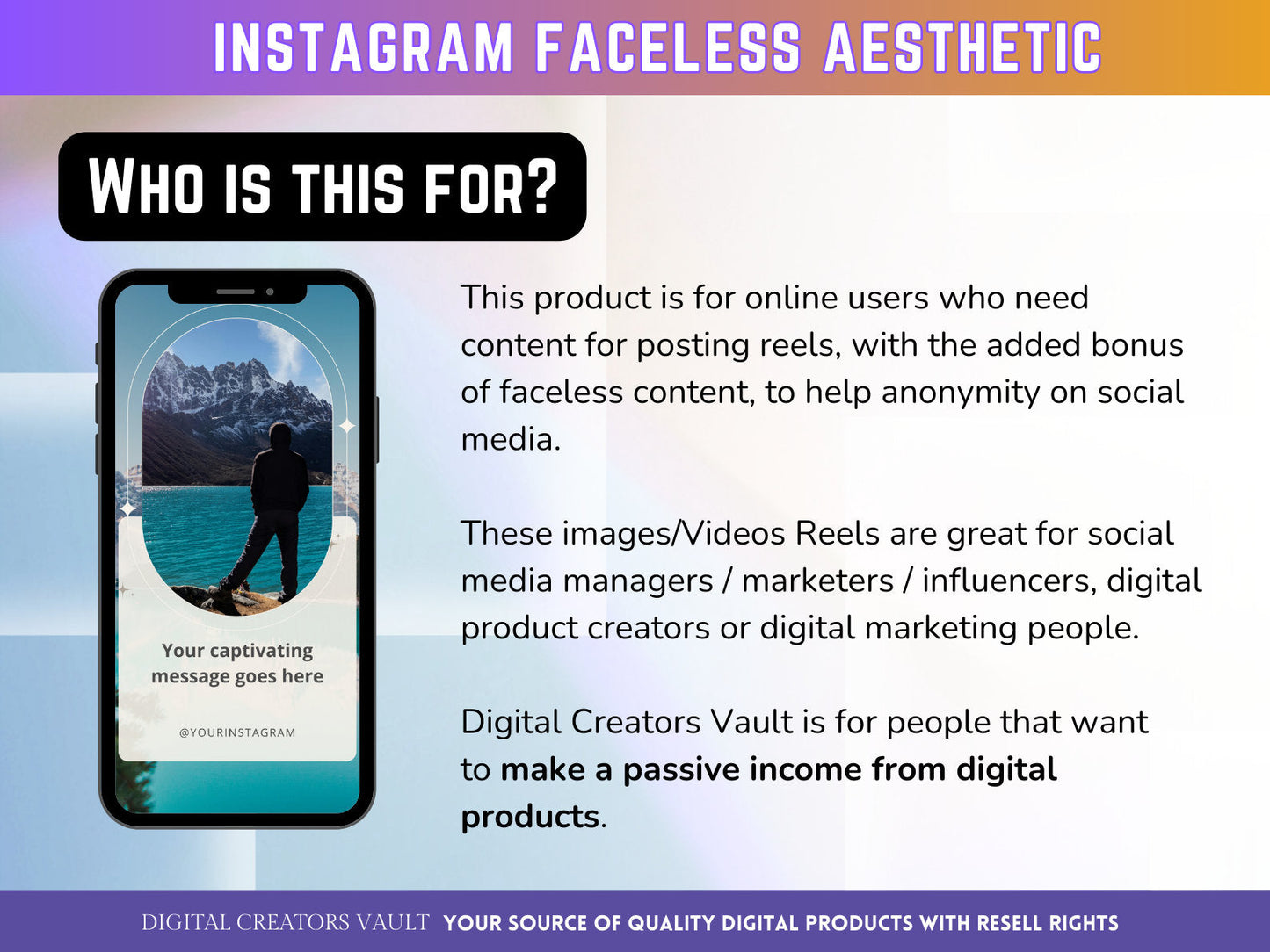 50+ Faceless Instagram Reel Templates | Aesthetic Reels | Reels Canva templates | Content Creator Reel - V2