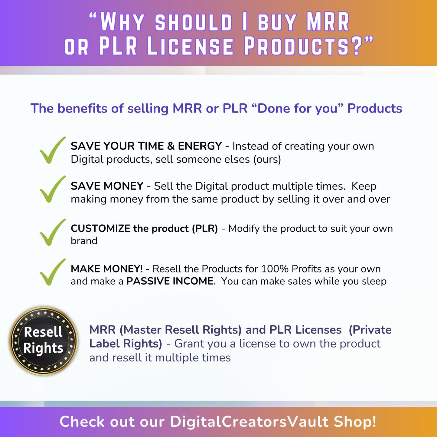 How to make money online with digital products Work from home with PLR resell rights ebook for passive income Digital download lead magnet