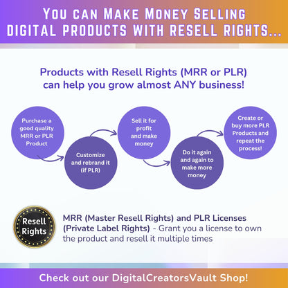 How to make money online with digital products Work from home with PLR resell rights ebook for passive income Digital download lead magnet