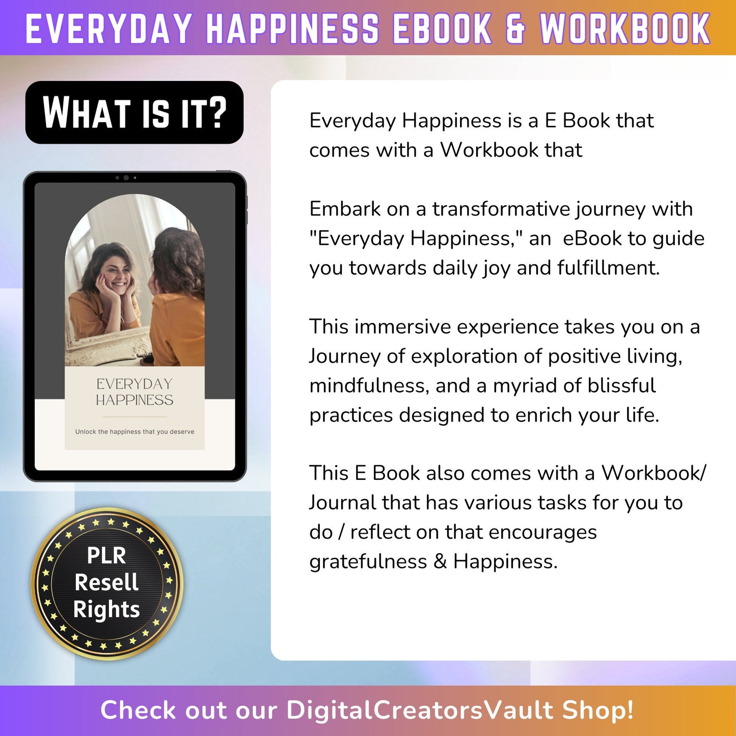 Everyday Happiness: Your Daily Guide to Positive Living, Mindfulness, Fulfilment, Mental Health Journal