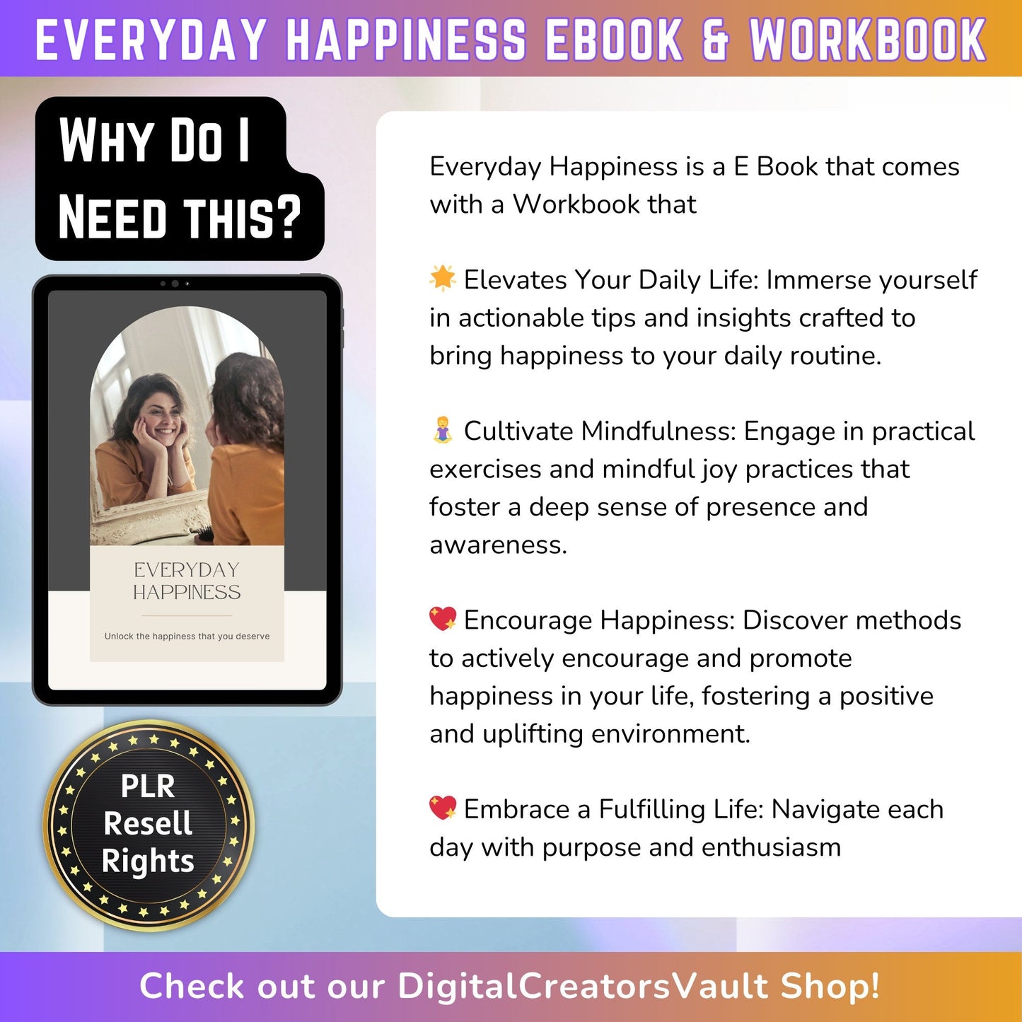 Everyday Happiness: Your Daily Guide to Positive Living, Mindfulness, Fulfilment, Mental Health Journal