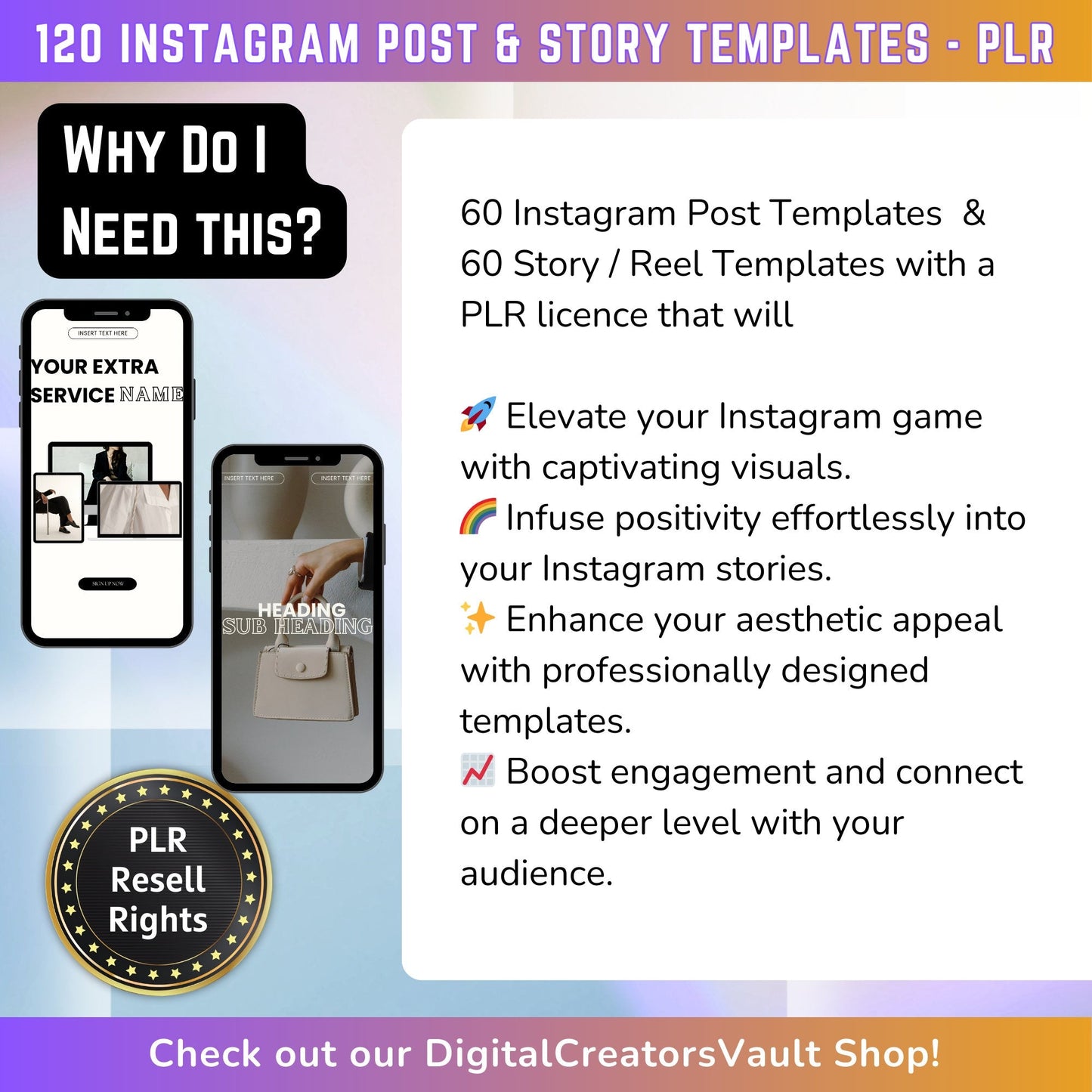 120 Ava Instagram Reel Templates | Aesthetic Reels | Reels Canva templates | Content Creator Reel - PLR